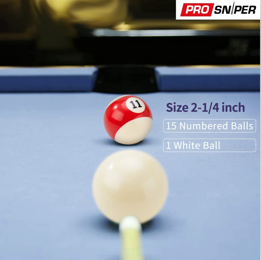 Standard Billiard Balls - 16 Pool Balls set